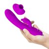 PRETTY LOVE - VIBRATORE REGINA - ONDE STIMOLANTI RICARICABILI VIOLA - immagine 5