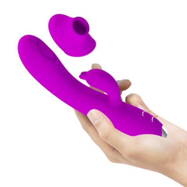 PRETTY LOVE - VIBRATORE REGINA - ONDE STIMOLANTI RICARICABILI VIOLA - immagine 5