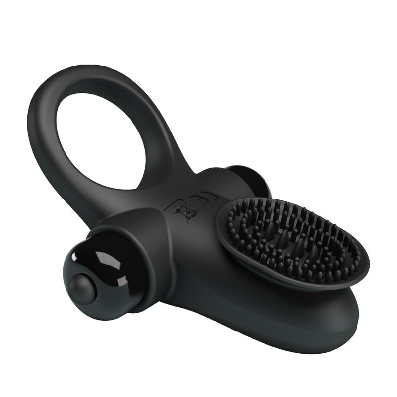PRETTY LOVE - ANELLO VIBRATORE II PER IL PENE NERO - immagine 5