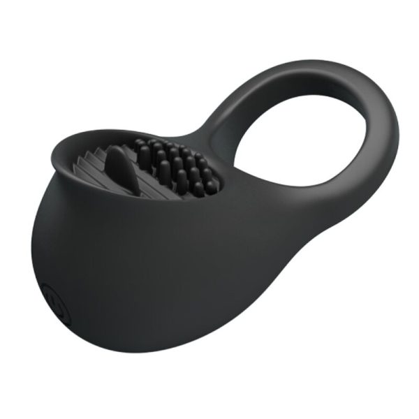 PRETTY LOVE - ANELLO VIBRANTE PER PENE CON LINGUA NERA - immagine 4
