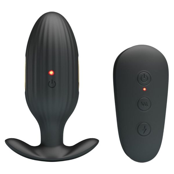 PRETTY LOVE - VIBRATORE ANALE RICARICABILE KELLY PLUG NERO - immagine 5