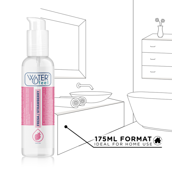 WATERFEEL - LUBRIFICANTE A BASE ACQUA DI FRAGOLA 175 ML - immagine 5