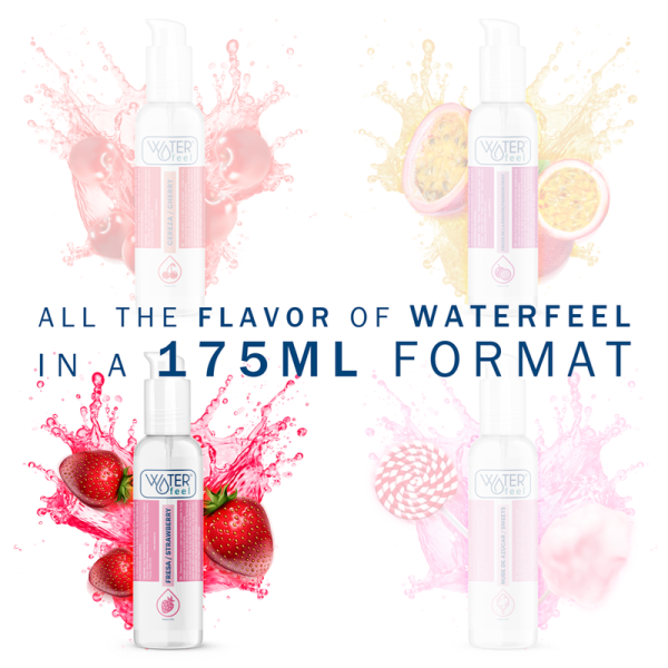 WATERFEEL - LUBRIFICANTE A BASE ACQUA DI FRAGOLA 175 ML - immagine 2