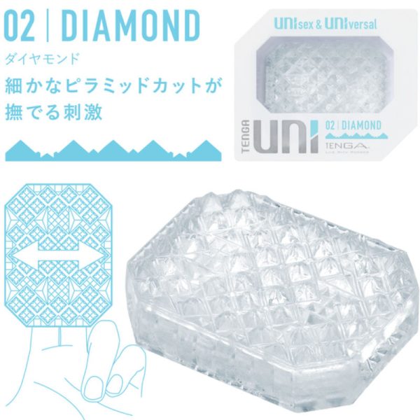 TENGA - DITALE MASTURBATORE UNI DIAMOND - immagine 2