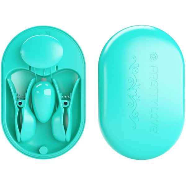 PRETTY LOVE - SCATOLA A SORPRESA PINZETTE PER ELETTROSTIMOLAZIONE BLU - immagine 2