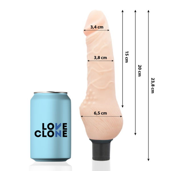 LOVECLONE - DAVEN AUTOLUBRIFICAZIONE REALISTICA 23.8 CM -O- 3.8 CM - immagine 2