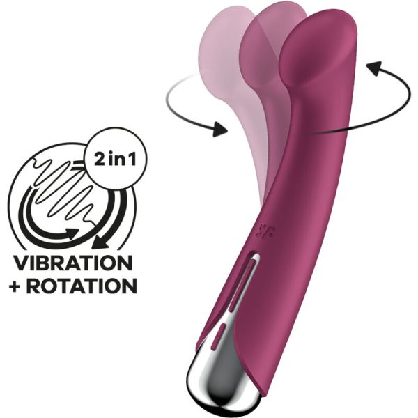SATISFYER - SPINNING G-SPORT 1 VIBRATORE ROTATORE ROSSO - immagine 4