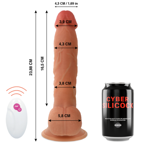 CYBER SILICOCK - TELECOMANDO REALISTIC MASTER BEN 23.88 CM -O- 4.3 CM - immagine 2