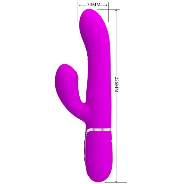 PRETTY LOVE - VIBRATORE MULTIFUNZIONE G-SPOT FUCSIA - immagine 2