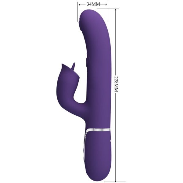 PRETTY LOVE - VIBRATORE CONIGLIO CON VIOLA DA LECCARE - immagine 2