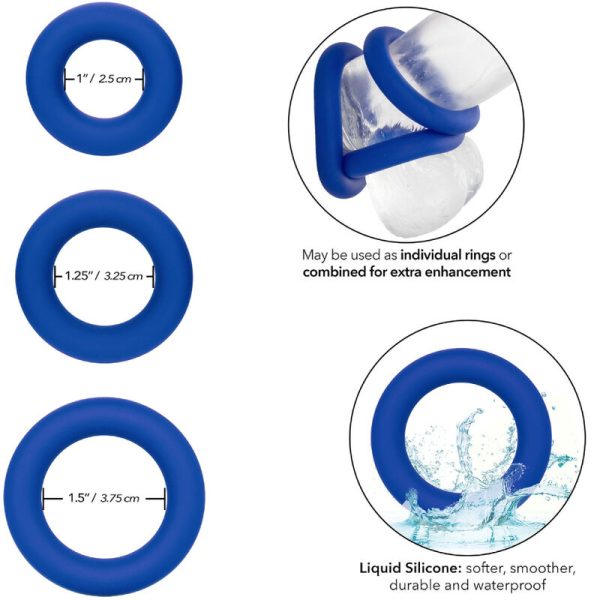 CALEXOTICS - ADMIRAL SET ANELLI PER IL CAZZO BLU - immagine 2