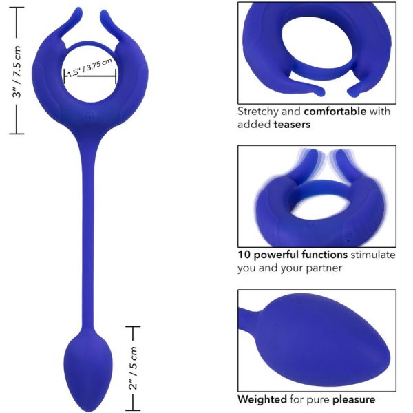 CALEXOTICS - ADMIRAL ANELLO PER CAZZO PESATO BLU - immagine 4
