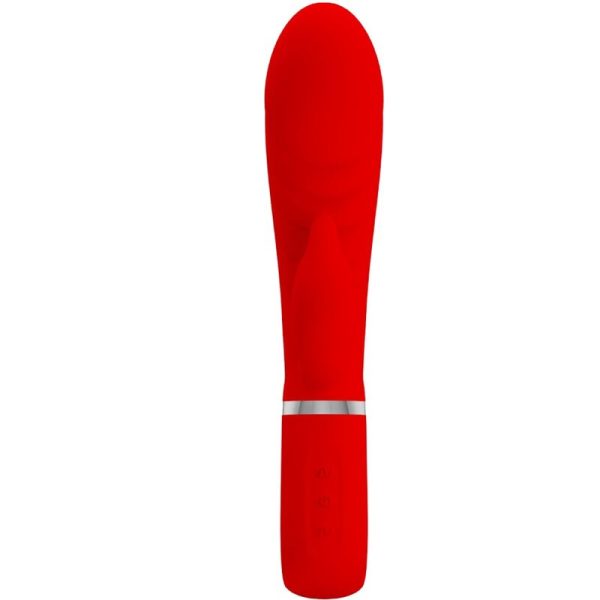 PRETTY LOVE - VIBRATORE MULTIFUNZIONE G-SPOT PRESCOTT ROSSO - immagine 2