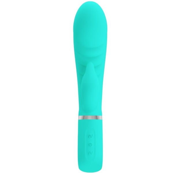 PRETTY LOVE - VIBRATORE MULTIFUNZIONE G-SPOT PRESCOTT VERDE ACQUA - immagine 2
