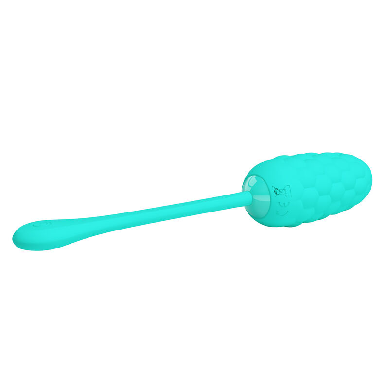 PRETTY LOVE - UOVO VIBRANTE CON TEXTURE MARINA RICARICABILE VERDE ACQUA - immagine 3