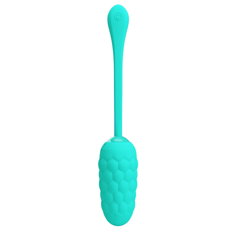 PRETTY LOVE - UOVO VIBRANTE CON TEXTURE MARINA RICARICABILE VERDE ACQUA - immagine 5