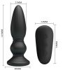 MR PLAY - POTENTE VIBRATORE TELECOMANDO PLUG ANALE NERO - immagine 5