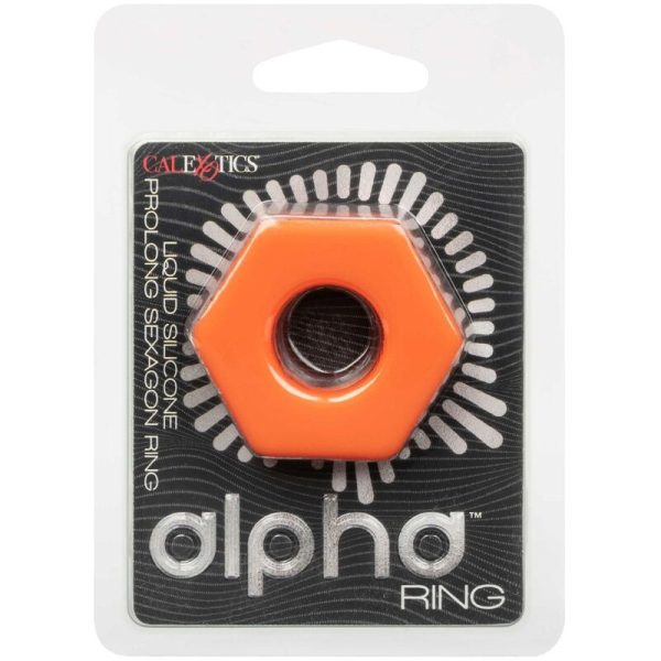 CALEXOTICS - ALPHA ANELLO PROLONG SEXAGON ARANCIONE - immagine 2