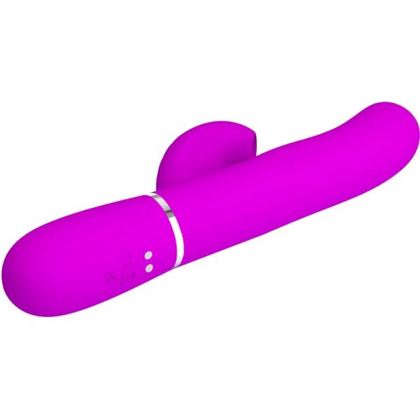 PRETTY LOVE - VIBRATORE MULTIFUNZIONE PERLITA 3 IN 1 G-SPOT VIOLA - immagine 5