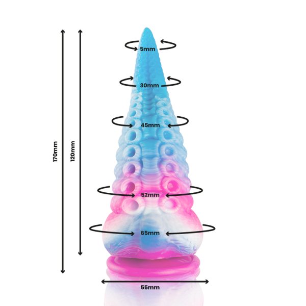 EPIC - DILDO CON TENTACOLI BLU PHORCYS TAGLIA PICCOLA - immagine 2