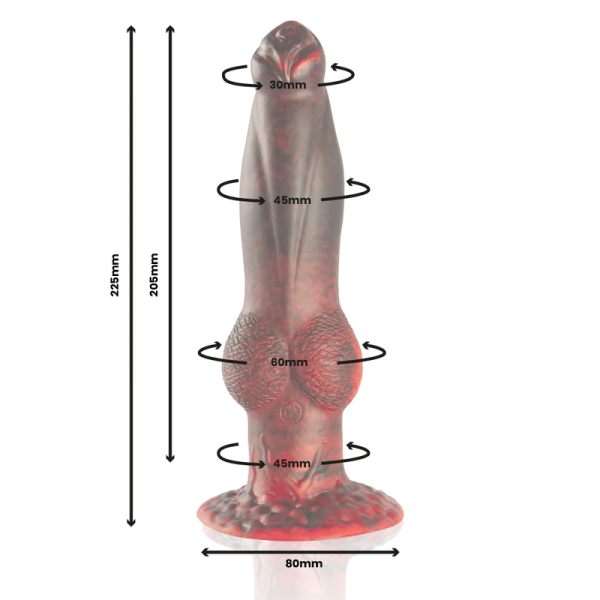 EPIC - PROMETHEUS DILDO TITAN IN FIAMME TELECOMANDO RICARICABILE - immagine 2