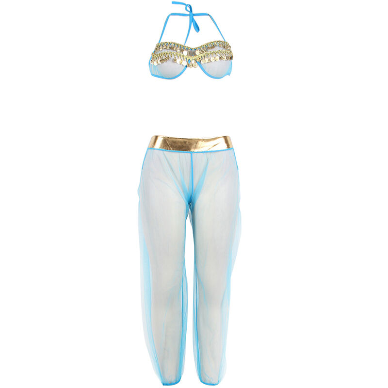 SUBBLIME - SET DI LINGERIE BLU STILE INDIA S/M - immagine 4