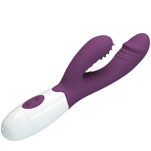 PRETTY LOVE - ANDRE VIBRATORE RABBIT E STIMOLATORE PUNTO G VIOLA - immagine 4