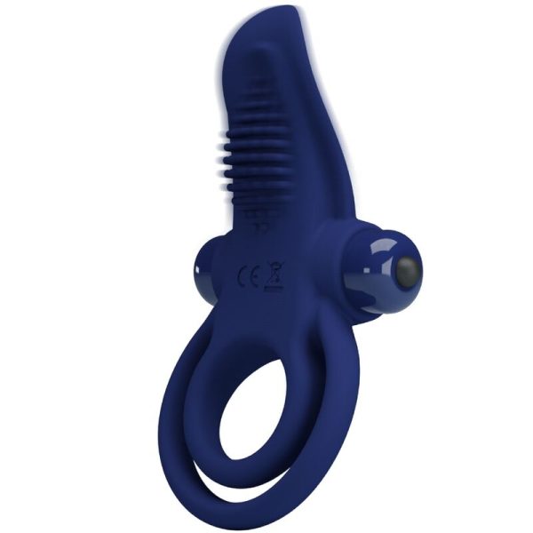 PRETTY LOVE - BRONSON ANELLO DOPPIO CON VIBRAZIONE BLU - immagine 5