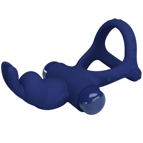 PRETTY LOVE - LUCHITO ANELLO VIBRANTE DOPPIO CONIGLIO BLU - immagine 5