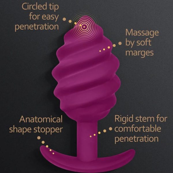 G-VIBE - GPLUG TWIST 2 PLUG ANALE VIOLA - immagine 2