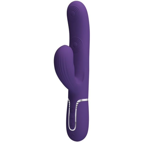 PRETTY LOVE - PERLITA VIBRATORE G-SPOT 3 IN 1 MULTIFUNZIONE VIOLA - immagine 2