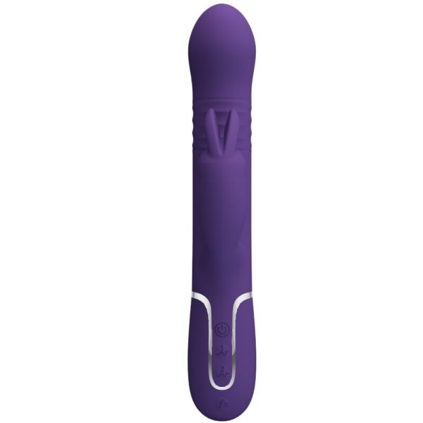 PRETTY LOVE - COALE VIBRATORE CONIGLIO CARBONE 4 EN 1 VIOLA - immagine 3