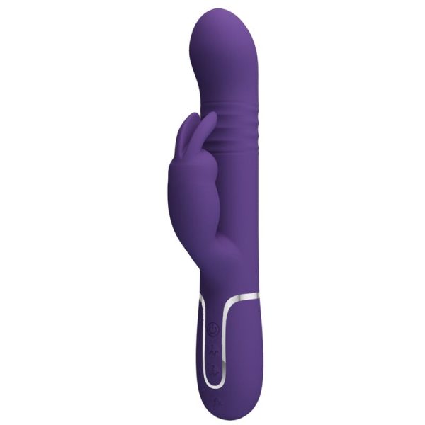 PRETTY LOVE - COALE VIBRATORE CONIGLIO CARBONE 4 EN 1 VIOLA - immagine 2