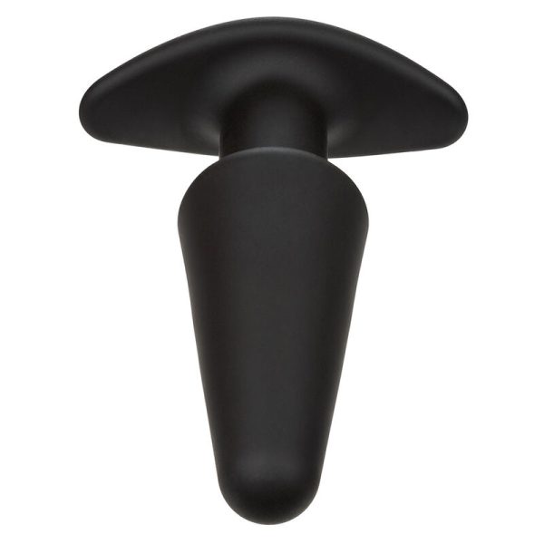 CALEXOTICS - ROCK BOTTOM TAPPO ANALE CONICO 10 VIBRAZIONI SILICONE NERO - immagine 4