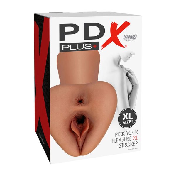 PDX PLUS - PICK YOUR PLEASURE  XL REALISTICO STROKER MARRONE - immagine 4