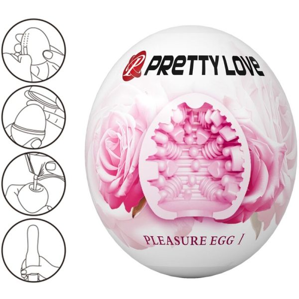 PRETTY LOVE - MASTURBATORE MASCHILE UOVO ROSA - immagine 2