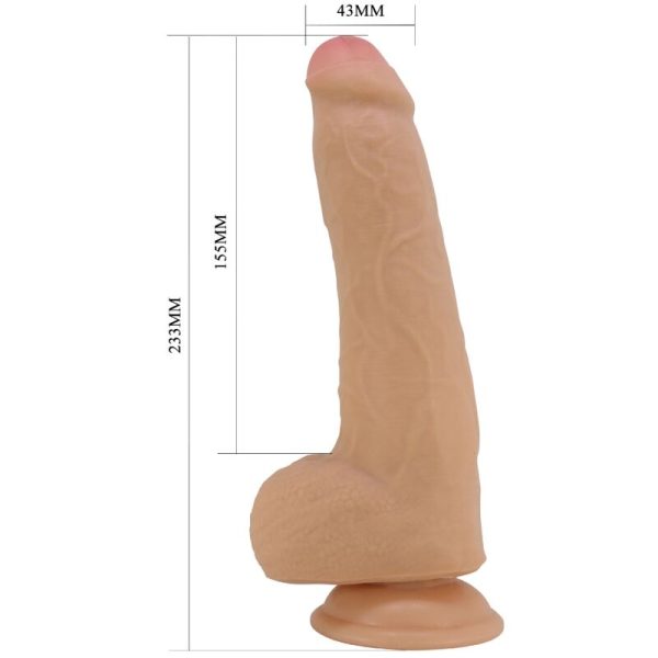 PRETTY LOVE - DRACO DILDO REALISTICO 23 CM CARNE - immagine 5