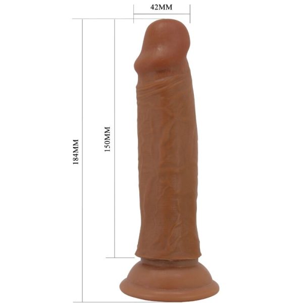 PRETTY LOVE - QUENTIN DILDO REALISTICO 18 CM MARRONE - immagine 5