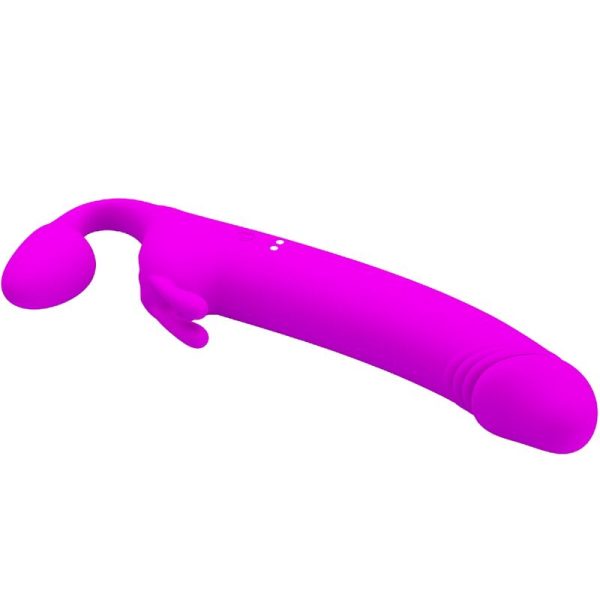 PRETTY LOVE - ZANINI STRAPLESS STRAP-ON 10 VIBRAZIONI VIOLA - immagine 3