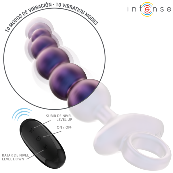 INTENSE - TITO VIBRANTE ANAL PLUG MODELLO 3 TELECOMANDO - immagine 3