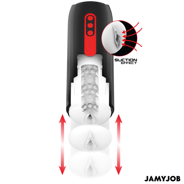 JAMYJOB - MASTURBATORE VAGINA AUTOMATICO PHANTOM 5 MODALITÀ ONDE E SPINTE STIMOLANTI - immagine 2