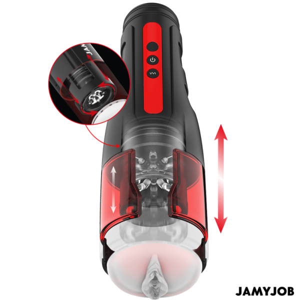JAMYJOB - MASTURBATORE VAGINA AUTOMATICO CYCLONE 10 MODALITÀ DI ROTAZIONE E SPINTA - immagine 2