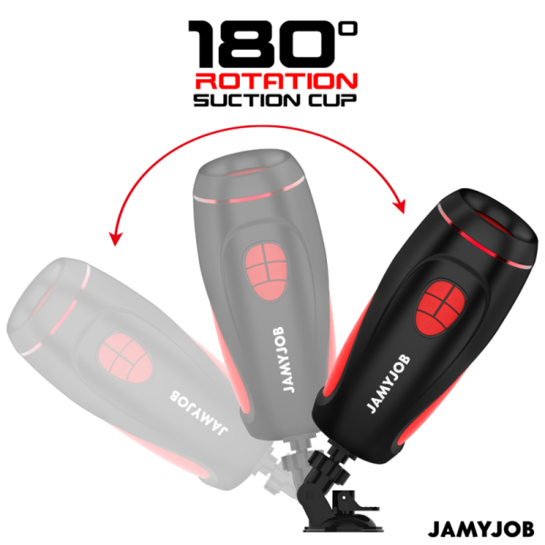 JAMYJOB - PYSTON BASE MASTURBATORE AUTOMATICO CON DILDO TELECOMANDO - immagine 4