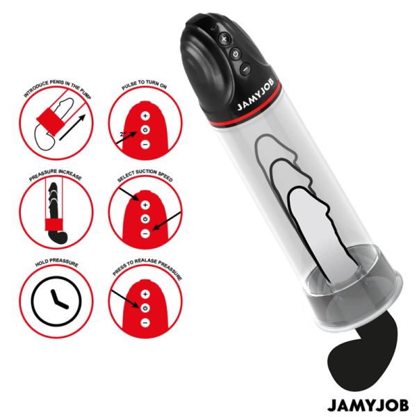 JAMYJOB - POMPA AUTOMATICA XPAND 3 LIVELLI DI ONDE STIMOLANTI GRIGIO - immagine 2