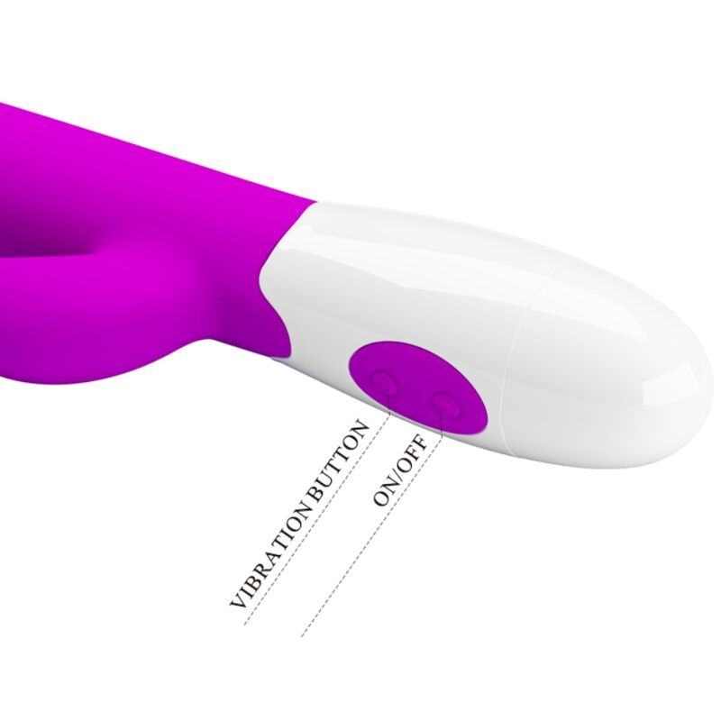 PRETTY LOVE - VIBRATORE CENTAUR CONIGLIO 30 MODALITÀ DI VIBRAZIONE VIOLA - immagine 4