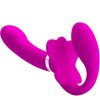 PRETTY LOVE - VALERIE VIBRATORE DOPPIO STRAP-ON 12 VIBRAZIONI VIOLA - immagine 2