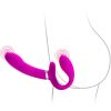 PRETTY LOVE - VALERIE VIBRATORE DOPPIO STRAP-ON 12 VIBRAZIONI VIOLA - immagine 3