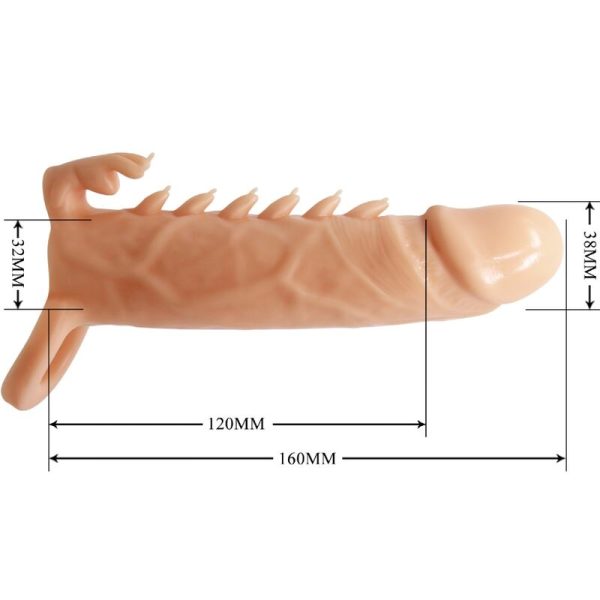 PRETTY LOVE - EMMIT GUAINA PER PENE + STIMOLATORE PER CLITORIDE FLESH - immagine 4