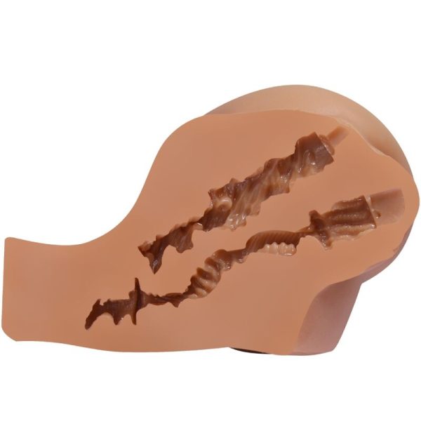 CRAZY BULL - VIBRATORE KYLIE ASS CON VAGINA E ANO REALISTICI CARNE TELECOMANDO - immagine 4