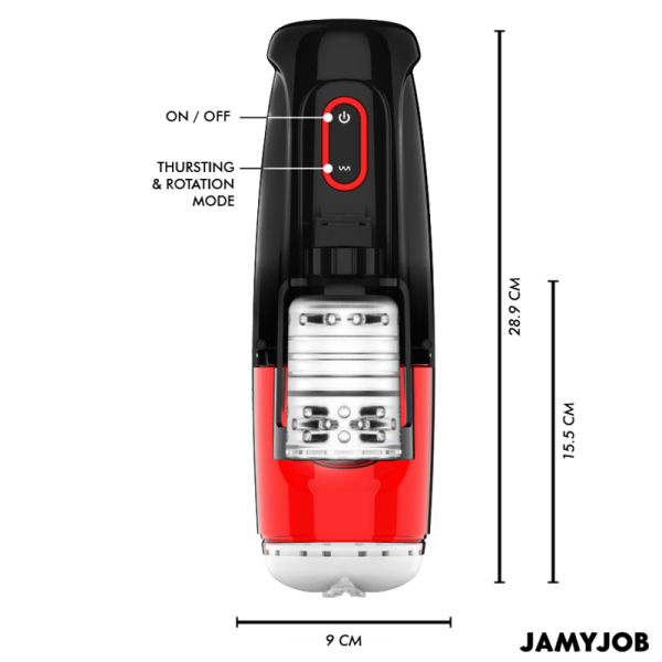 JAMYJOB - STORM MASTURBATORE VAGINA AUTOMATICO 10 MODALITÀ DI ROTAZIONE E SPINTA - immagine 3